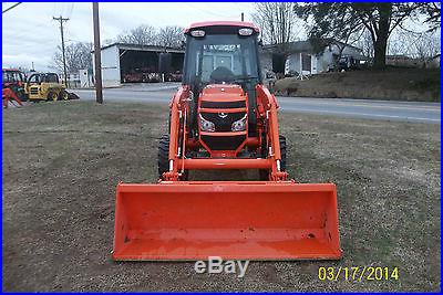 VERY NICE KUBOTA L3540 4 X 4 CAB WITH A/C LOADER TRACTOR HYDRO HST PLUS