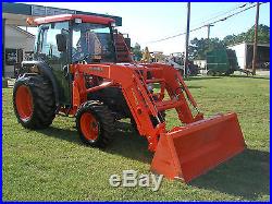 VERY NICE KUBOTA L 3430 4 X 4 CAB LOADER TRACTOR ONLY 234 HOURS