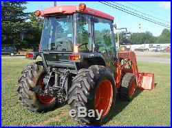 VERY NICE KUBOTA L 3430 4 X 4 CAB LOADER TRACTOR ONLY 234 HOURS