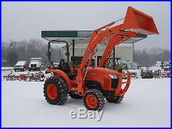 VERY NICE KUBOTA L 3800 4 X 4 LOADER TRACTOR WITH ONLY 50 HOURS