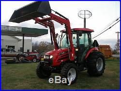 VERY NICE MAHINDRA 6110 4 X 4 CAB LOADER TRACTOR ONLY 247 HOURS