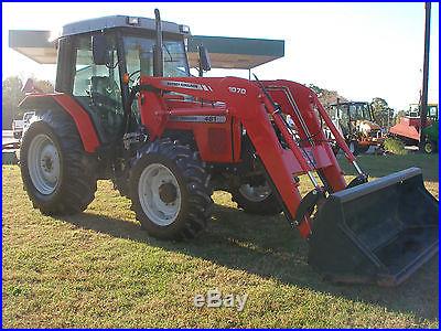 VERY NICE MASSEY FERGUSON 481 4 X 4 CAB LOADER TRACTOR ONLY 640 HOURS