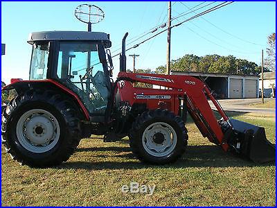 VERY NICE MASSEY FERGUSON 481 4 X 4 CAB LOADER TRACTOR ONLY 640 HOURS