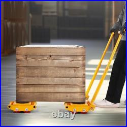 VEVOR Machine Skate, 6T Machinery Skate Dolly, 13228 lbs 6T, Yellow