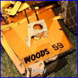 Very Clean 1970s International Cub Lo-Boy 185 Tractor with Woods 59 Mower Deck