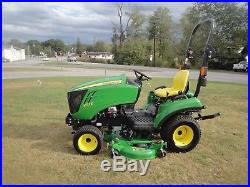 Very Nice John Deere 1023e 4wd Tractor Auto Connect Mower Deck
