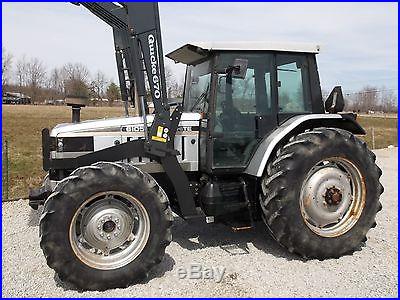 White 6105 Tractor & Cab & Front Hydraulic Loader 4x4 Diesel Nice