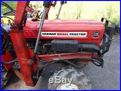 YANMAR 4X4 YM186D DIESEL Tractor with Loader, ROPS, Temp Gauge, Block Heater
