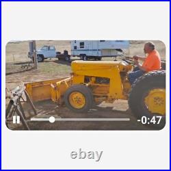 Yellow Industrial Utility Tractor Heavy Equipment with Front Blade Attachment
