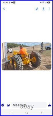 Yellow Industrial Utility Tractor Heavy Equipment with Front Blade Attachment