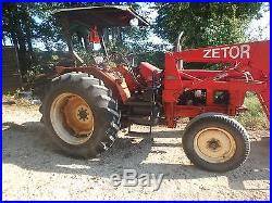 Zetor 7711 tractor 2 wd, with Allied 594 loader